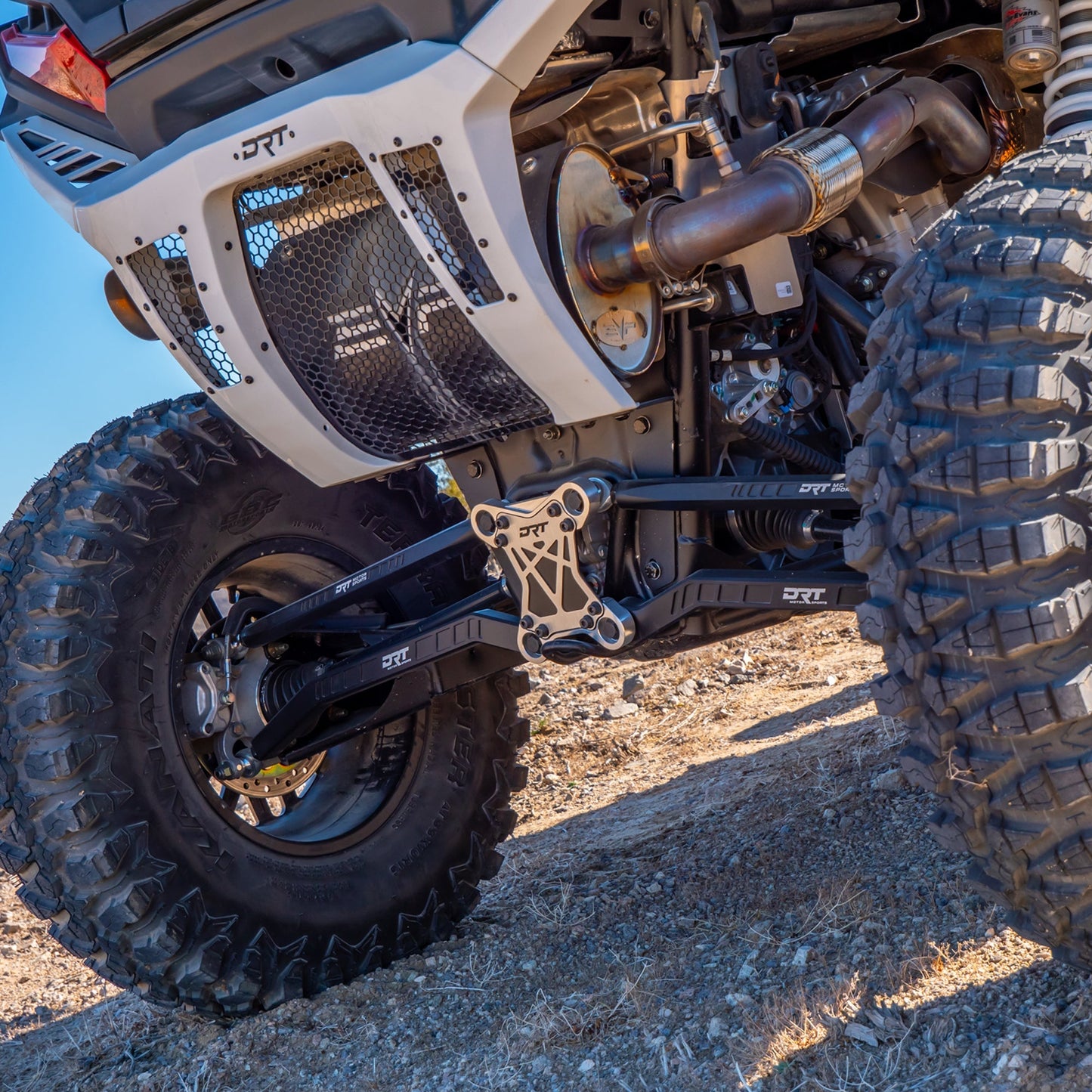 DRT Motorsports Polaris 2024+ RZR XP 1000/4 Billet Aluminum High Clearance Radius Rod Set Dunes 2 Dezert SXS