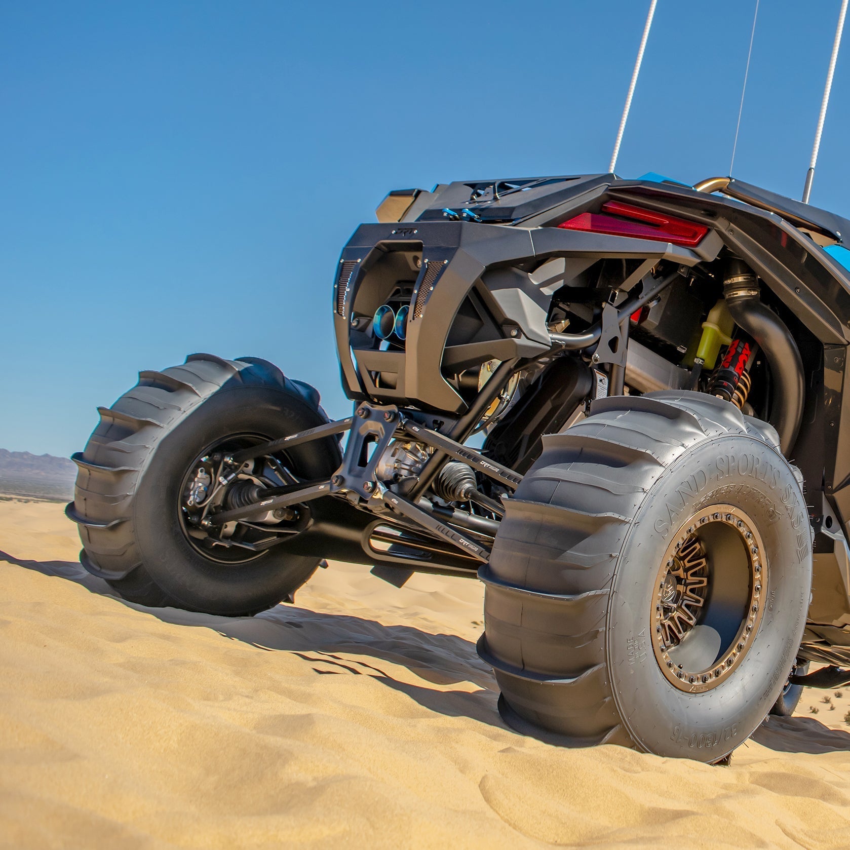 DRT RZR Pro R / Turbo R 2022+ Billet Aluminum Hex Bar Radius Rod Kit Dunes 2 Dezert SXS