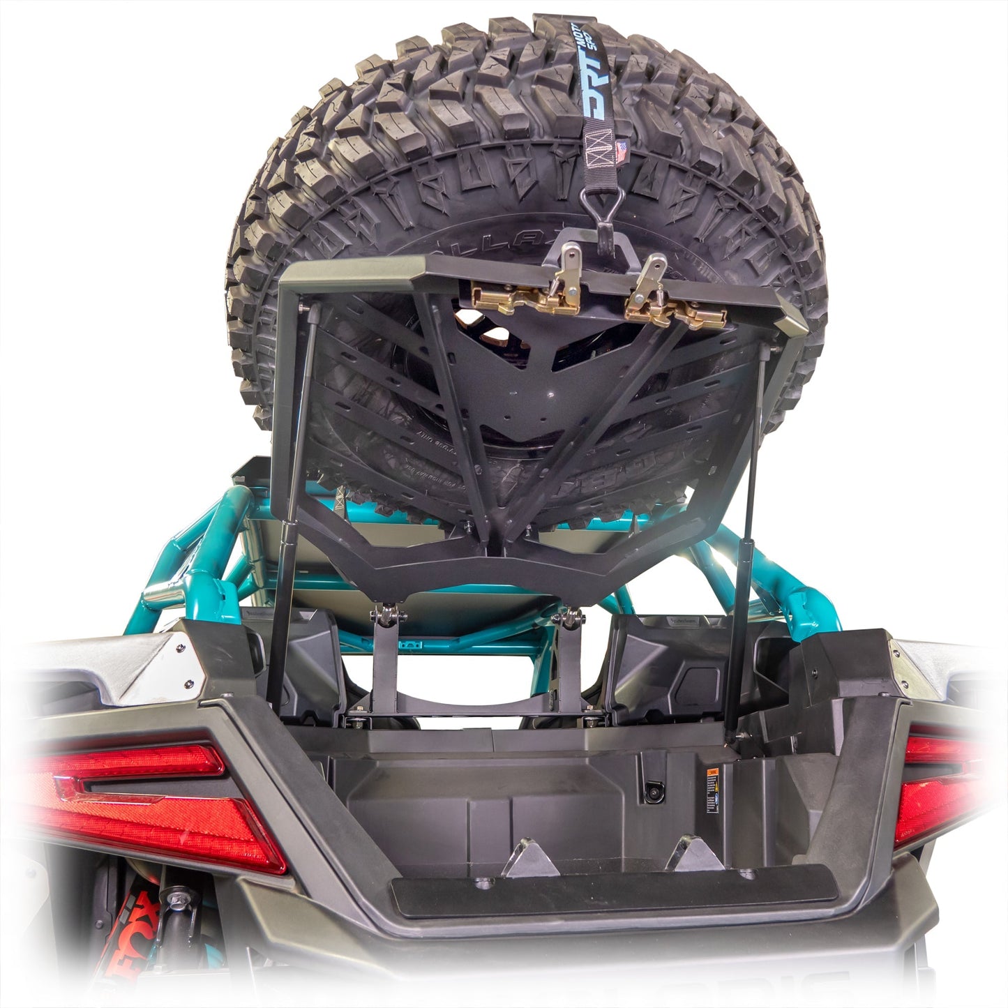 DRT Polaris Pro Series Tire Carrier/Adventure Rack V2.0 Dunes 2 Dezert SXS