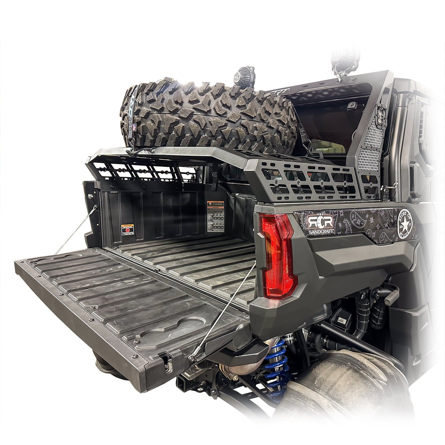 DRT 2024+ Xpedition Chase Rack / Tire Carrier System Dunes 2 Dezert SXS