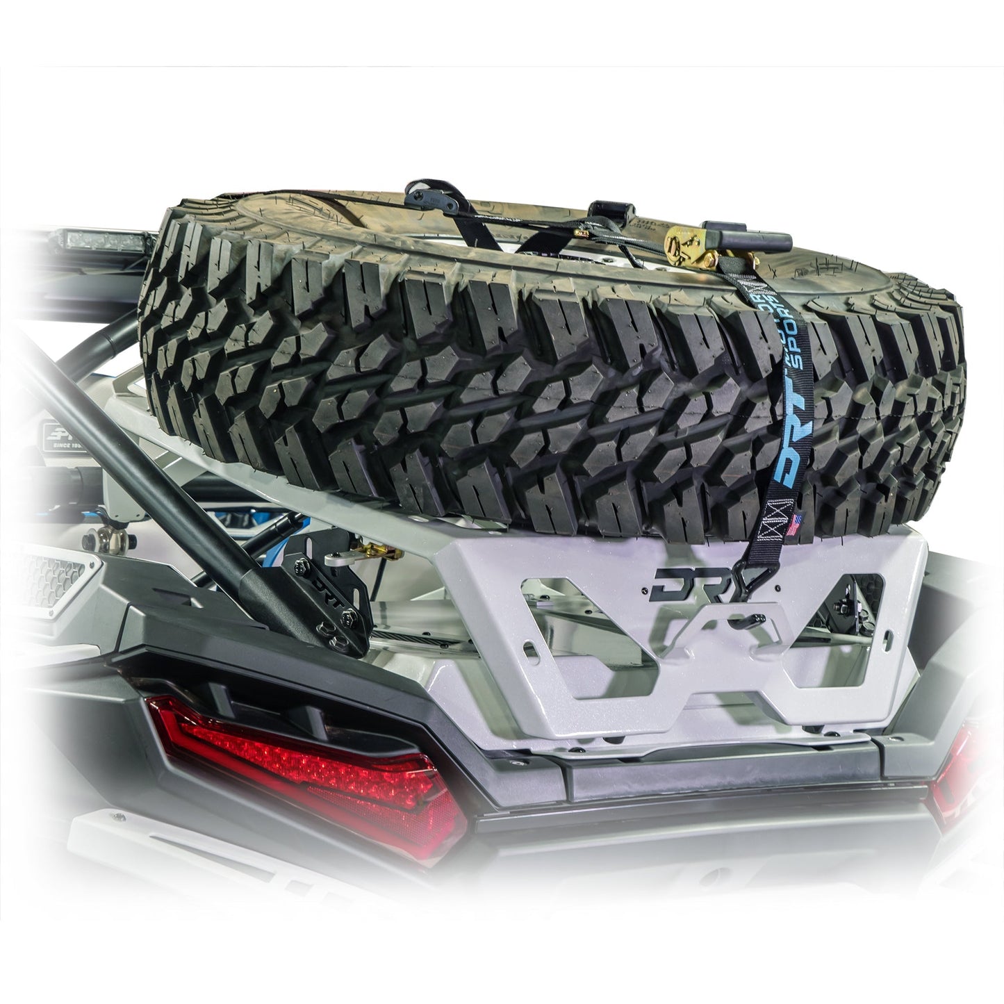 DRT Motorsports Polaris 2024+ RZR XP 1000/4 Tire Carrier/Adventure Rack Dunes 2 Dezert SXS