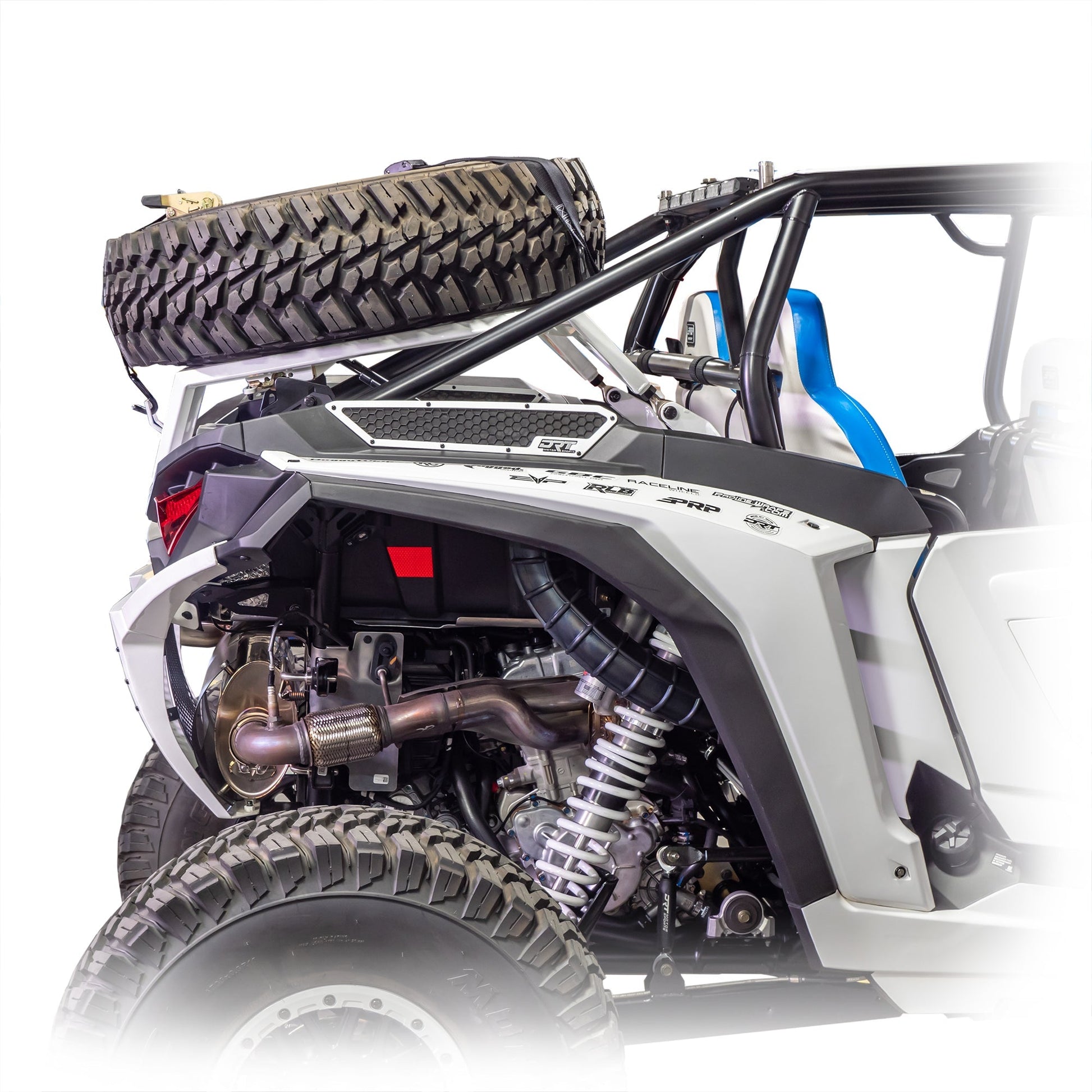 DRT Motorsports Polaris 2024+ RZR XP 1000/4 Tire Carrier/Adventure Rack Dunes 2 Dezert SXS