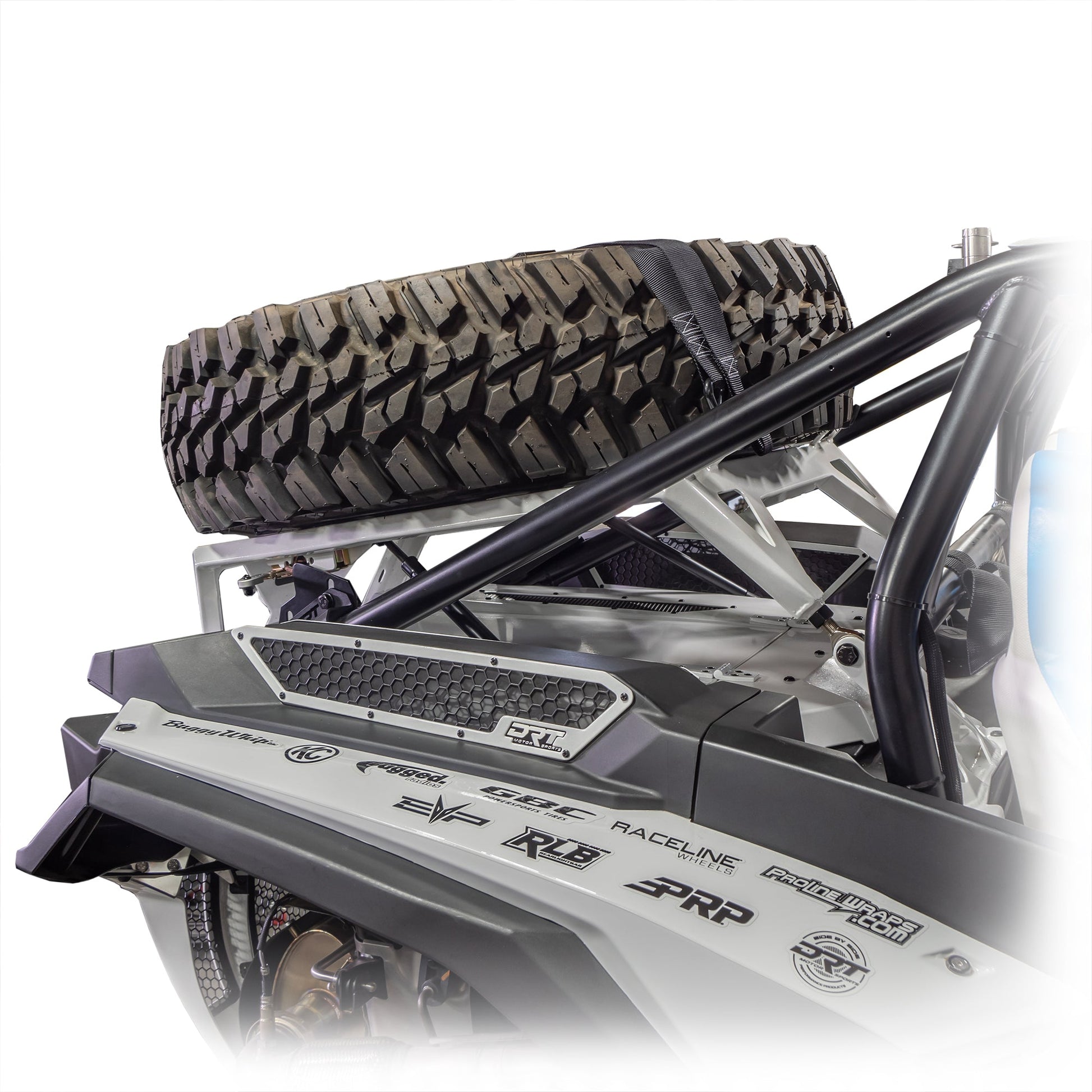 DRT Motorsports Polaris 2024+ RZR XP 1000/4 Tire Carrier/Adventure Rack Dunes 2 Dezert SXS