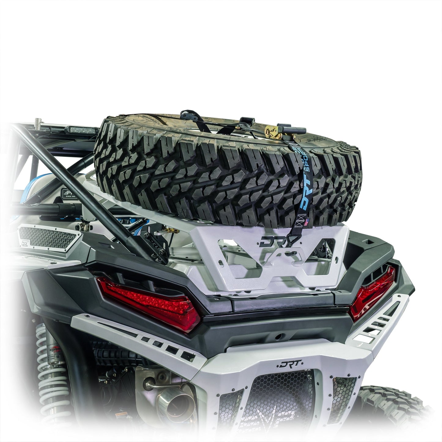 DRT Motorsports Polaris 2024+ RZR XP 1000/4 Tire Carrier/Adventure Rack Dunes 2 Dezert SXS