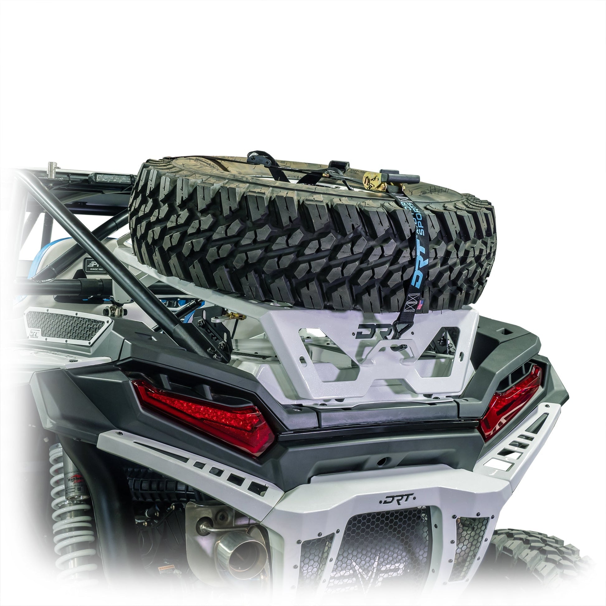 DRT Motorsports Polaris 2024+ RZR XP 1000/4 Tire Carrier/Adventure Rack Dunes 2 Dezert SXS