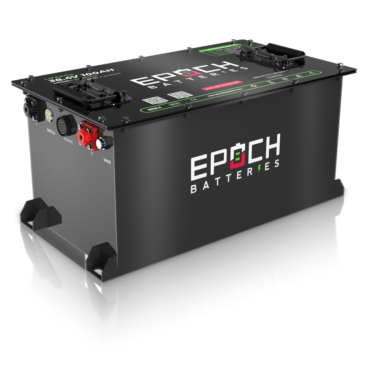 36V 100Ah Golf Cart Battery Complete Kit - Lithium (LiFePO4) Epoch Batteries