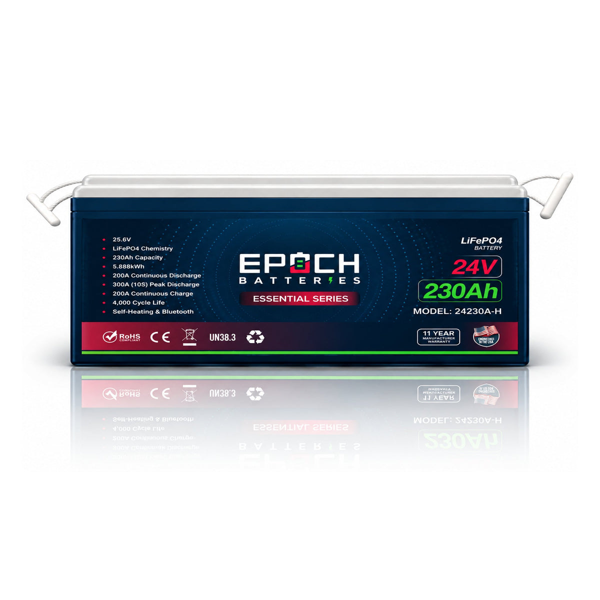 24V 230Ah Essential Series LiFePO4 Battery (5.89kWh) Epoch Batteries