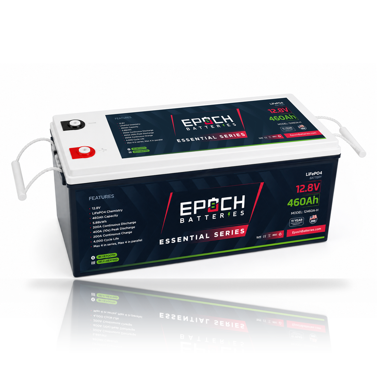 12V 460Ah Essential Series LiFePO4 Battery (5.89kWh) Epoch Batteries