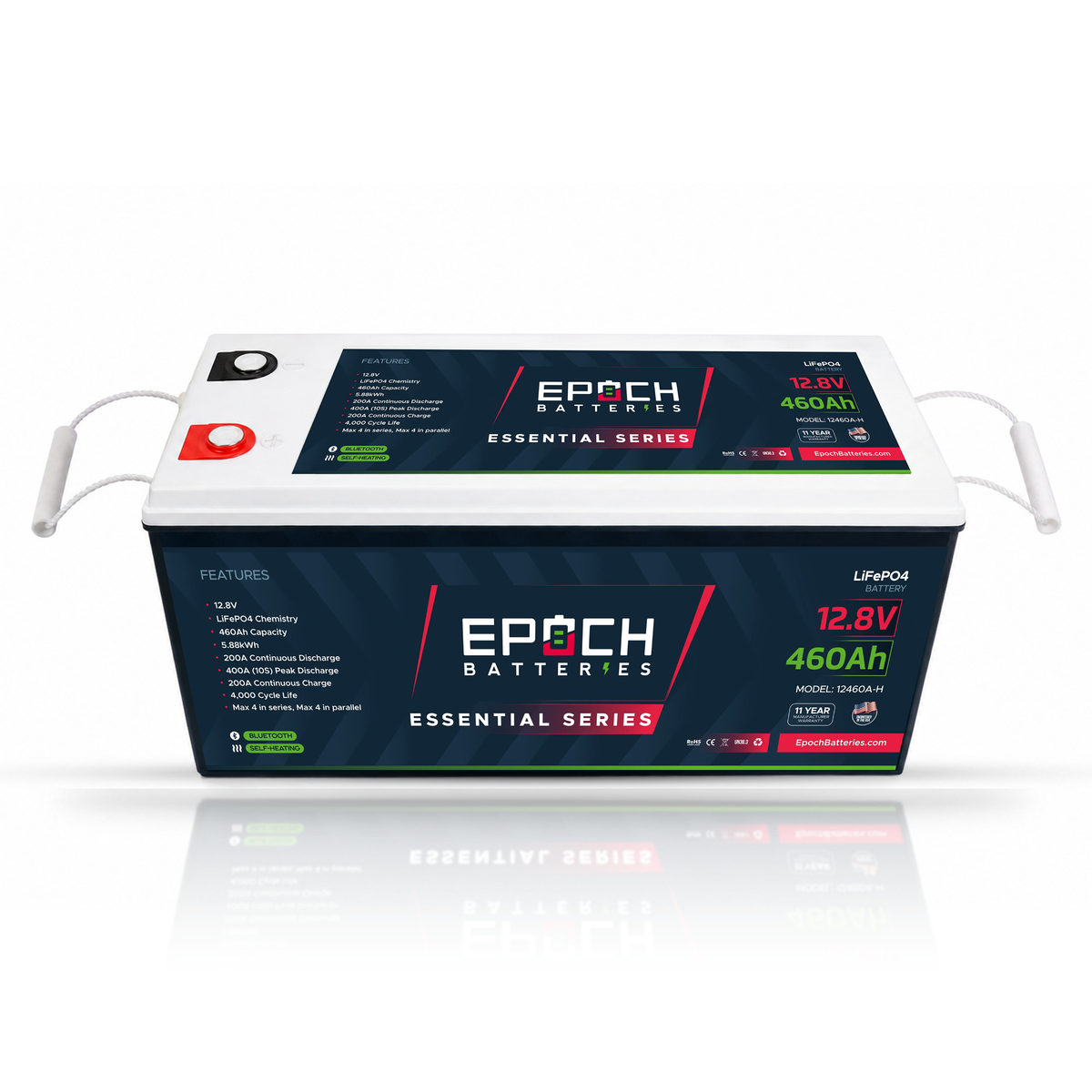 12V 460Ah Essential Series LiFePO4 Battery (5.89kWh) Epoch Batteries