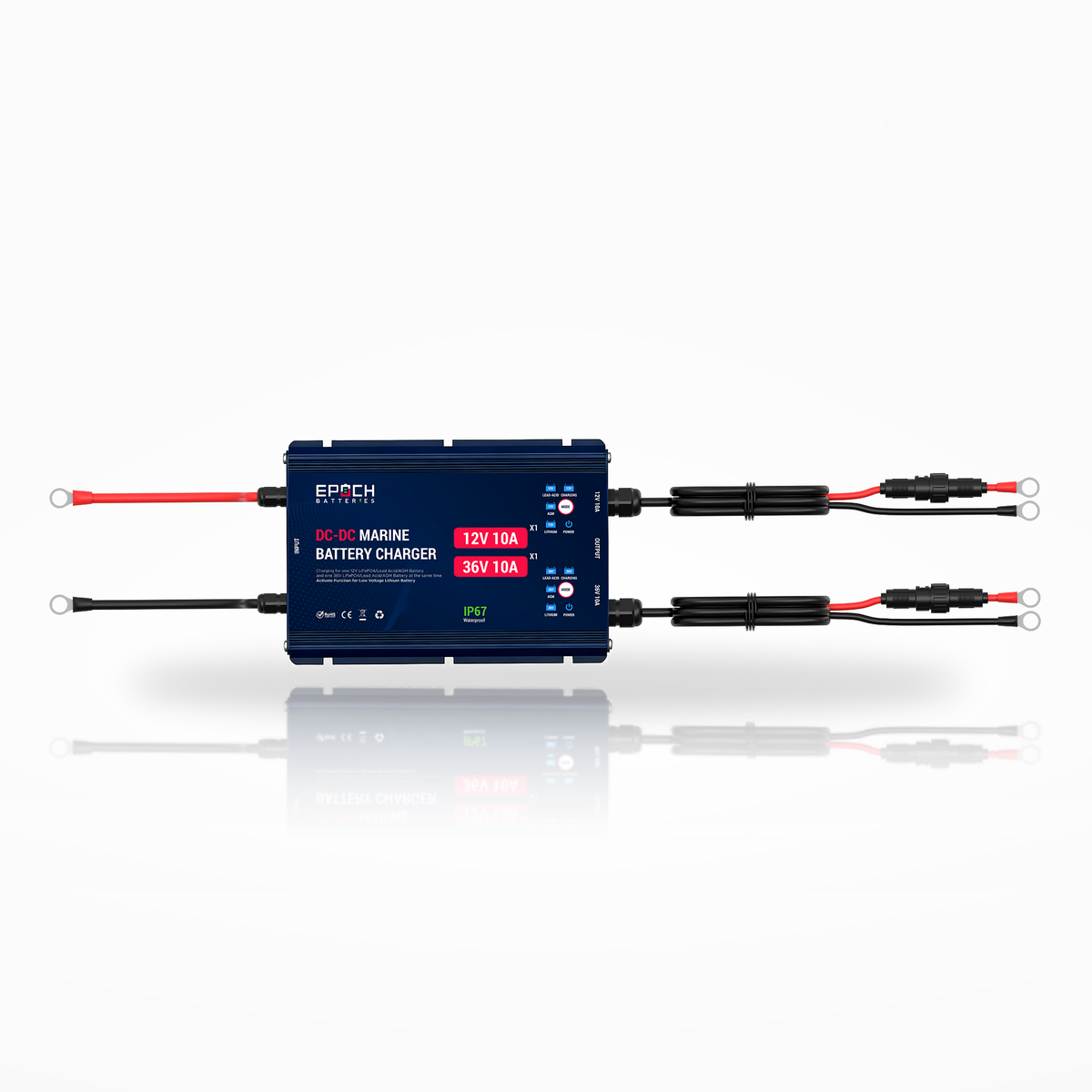 Dual-Output 12V/36V Marine DC-DC Charger | Charge on the Run Epoch Batteries