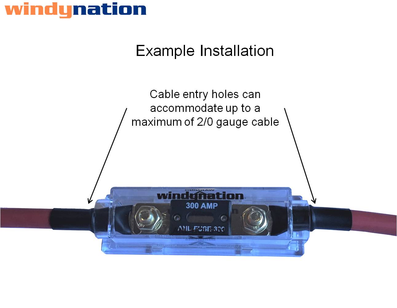 ANL Fuse With Cable Kit Inverter Radio Amplifier Battery RV Car Truck Trailer Camping Off-Grid Applications