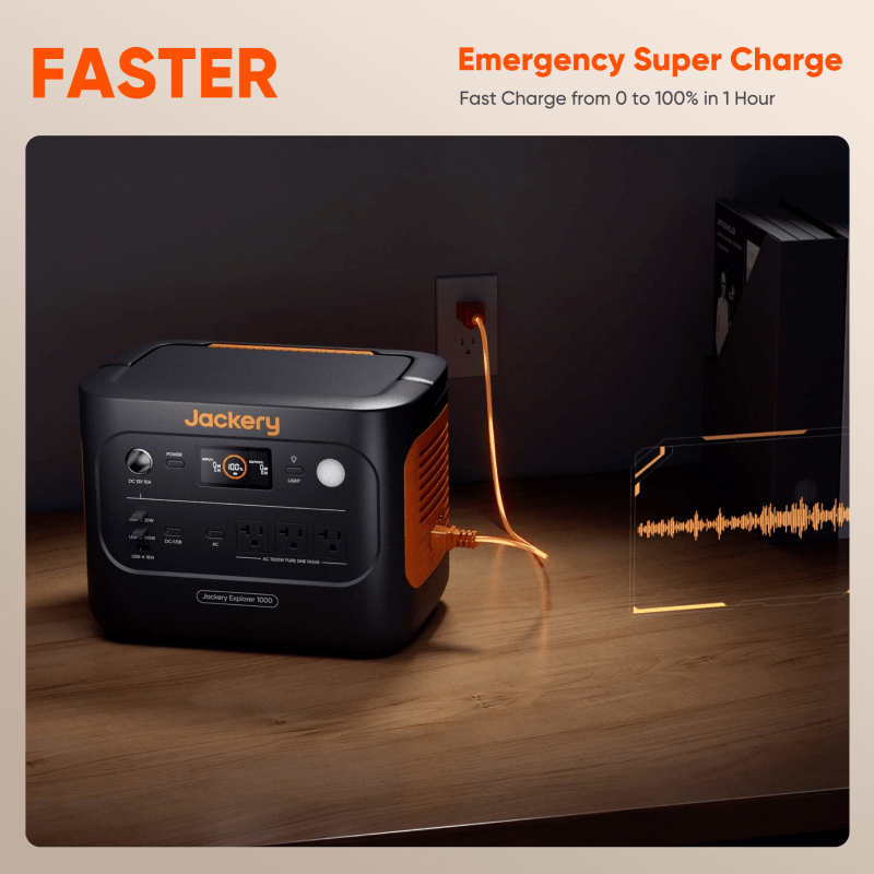 Jackery Portable Power Station  Explorer 1000 v2 Jackery
