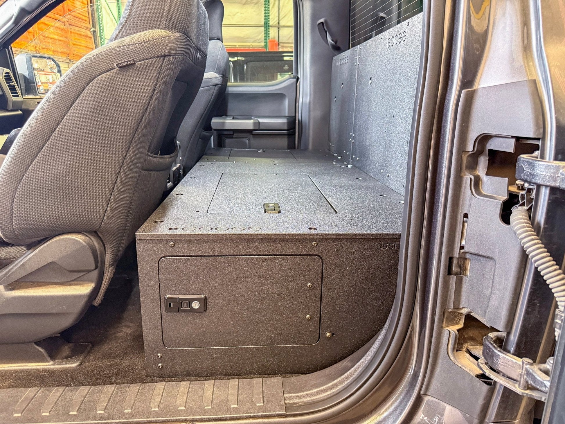 Ford - F-150 - 2015-Present - 13th & 14th Gen - Explore Series - SuperCab - Second Row - HIGH Seat Delete Plate System - Without Subwoofer Goose Gear