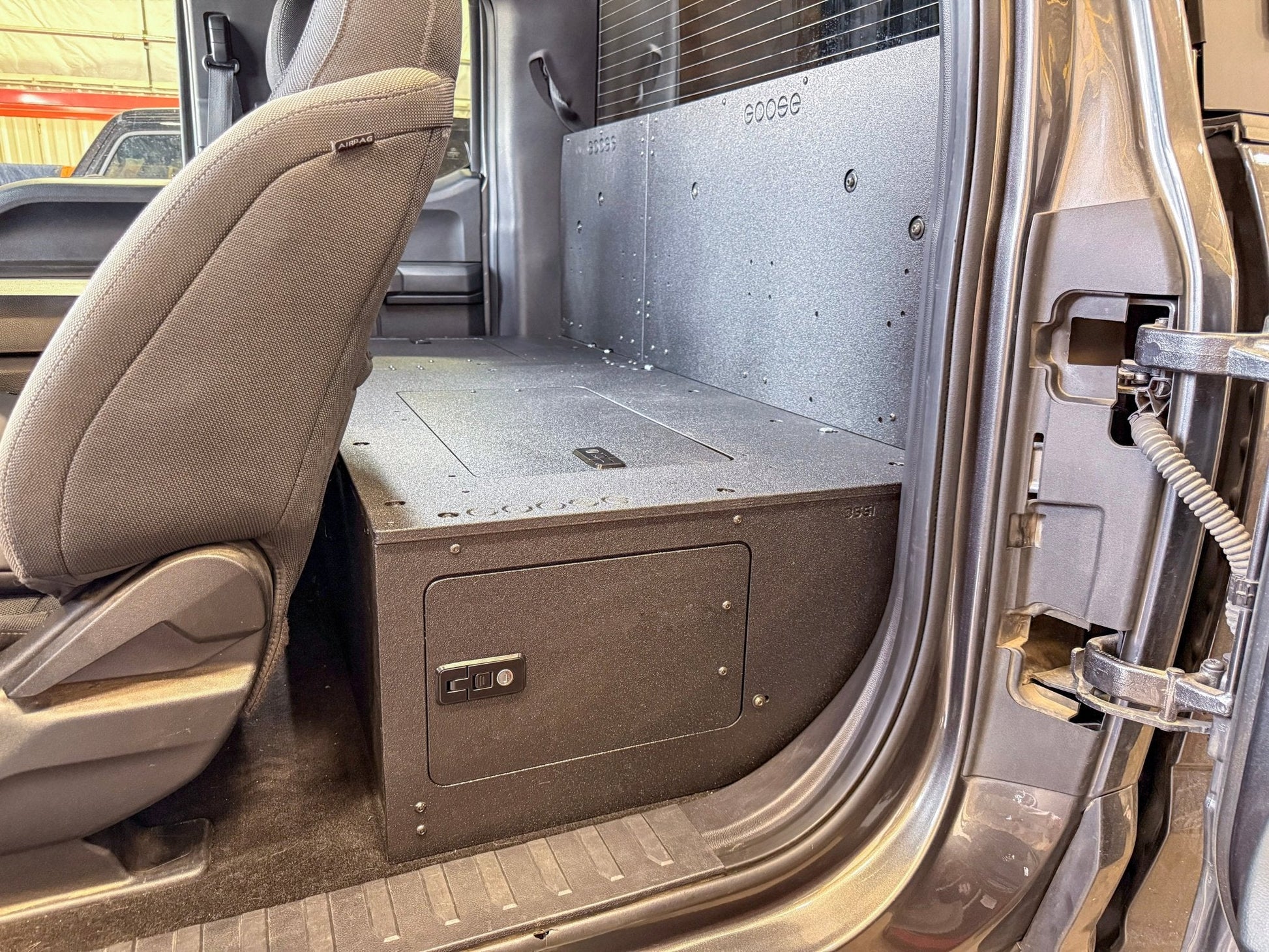 Ford - F-150 - 2015-Present - 13th & 14th Gen - Explore Series - SuperCab - Second Row - HIGH Seat Delete Plate System - Without Subwoofer Goose Gear