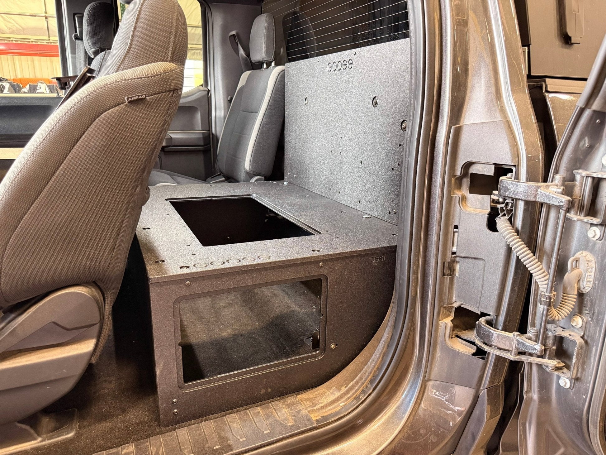 Ford - F-150 - 2015-Present - 13th & 14th Gen - Explore Series - SuperCab - Second Row - HIGH Seat Delete Plate System - Without Subwoofer Goose Gear