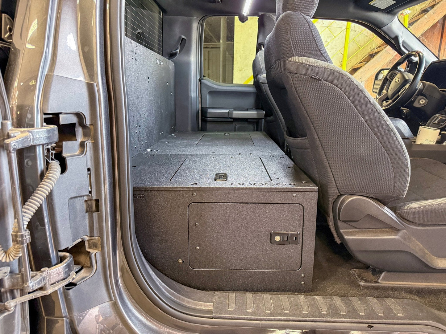 Ford - F-150 - 2015-Present - 13th & 14th Gen - Explore Series - SuperCab - Second Row - HIGH Seat Delete Plate System - Without Subwoofer Goose Gear