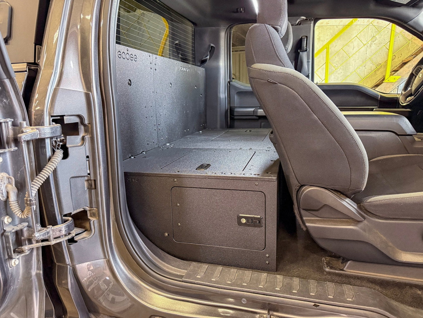 Ford - F-150 - 2015-Present - 13th & 14th Gen - Explore Series - SuperCab - Second Row - HIGH Seat Delete Plate System - Without Subwoofer Goose Gear