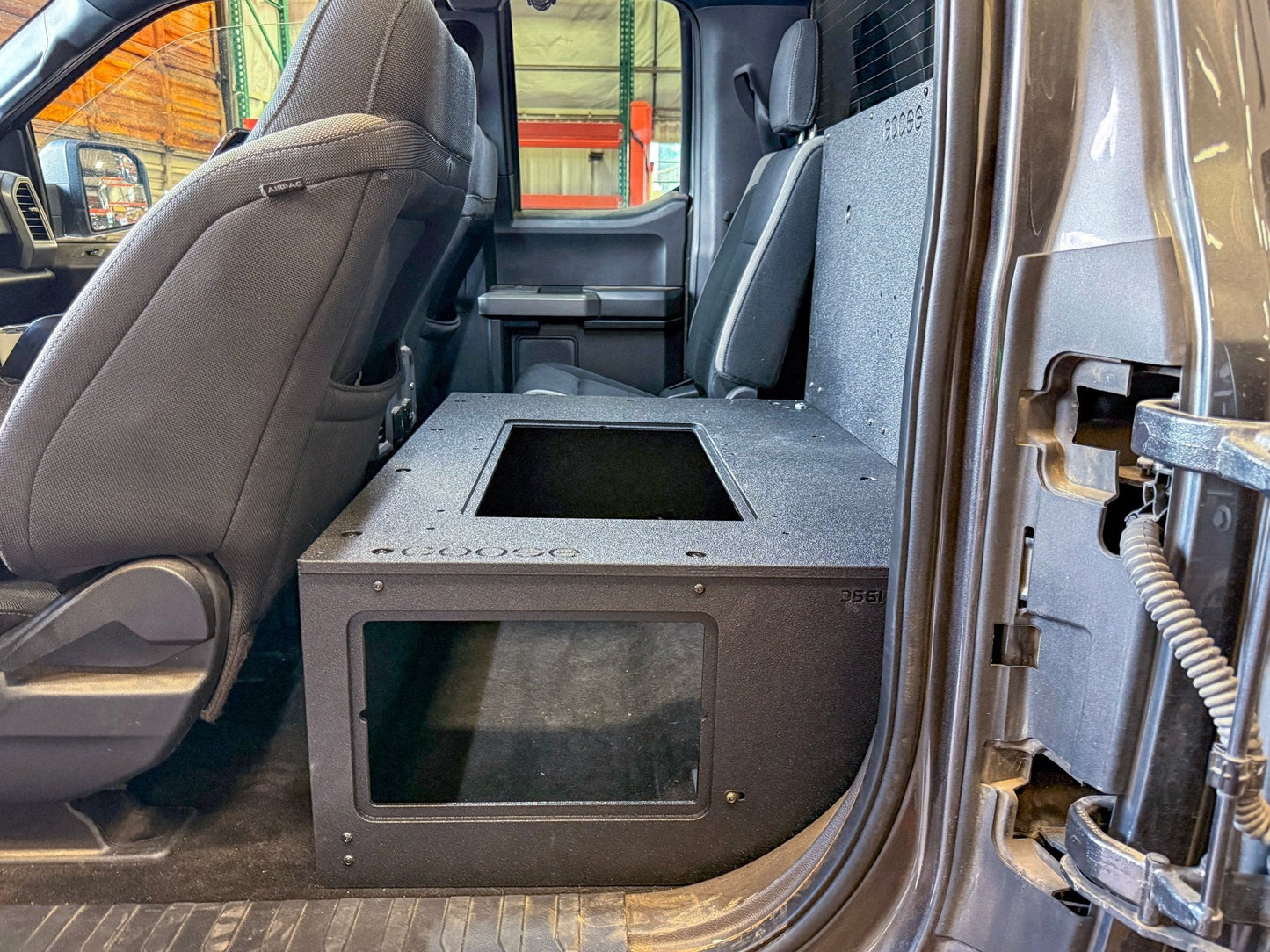 Ford - F-150 - 2015-Present - 13th & 14th Gen - Explore Series - SuperCab - Second Row - HIGH Seat Delete Plate System - Without Subwoofer Goose Gear