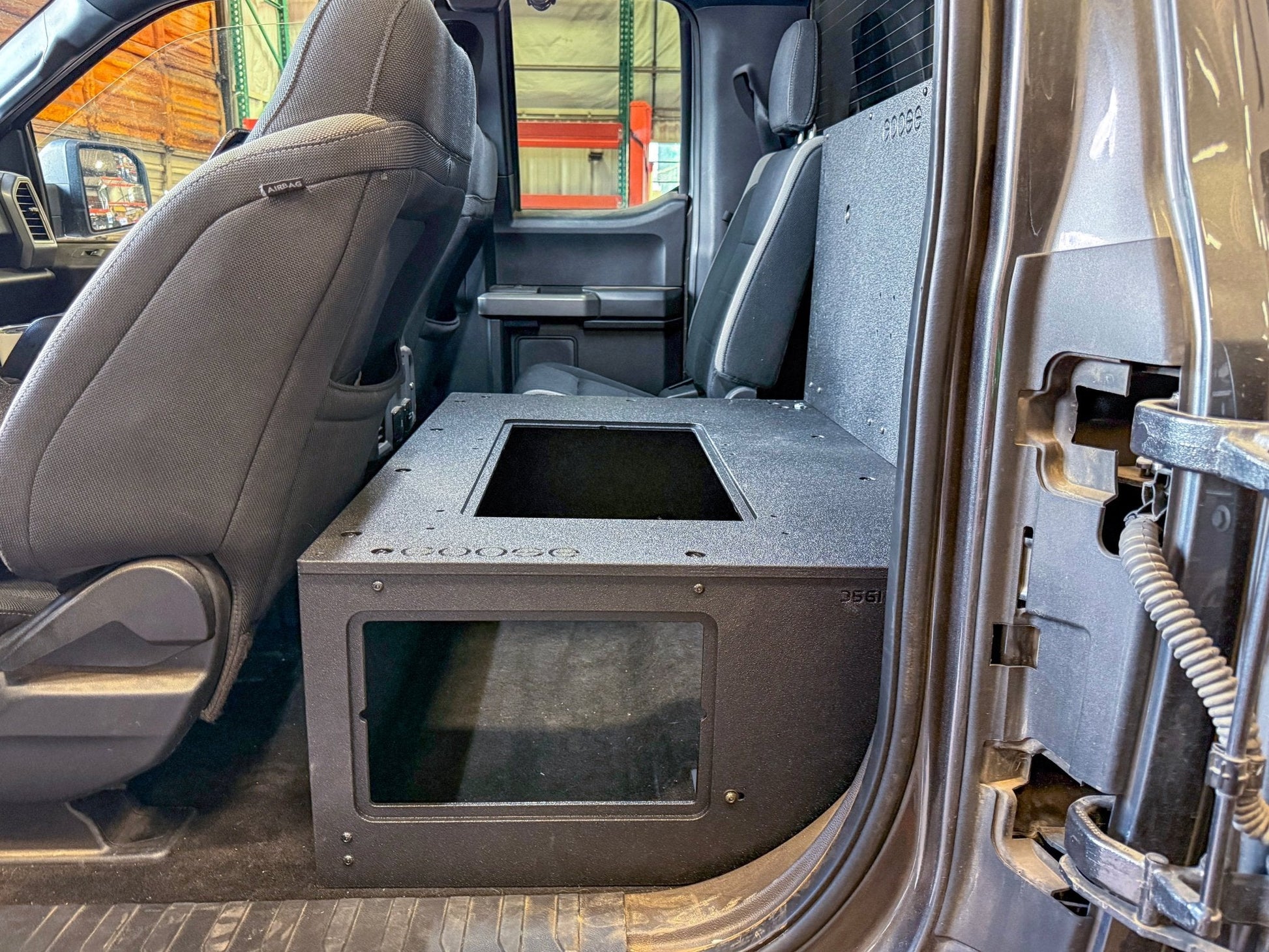 Ford - F-150 - 2015-Present - 13th & 14th Gen - Explore Series - SuperCab - Second Row - HIGH Seat Delete Plate System - Without Subwoofer Goose Gear