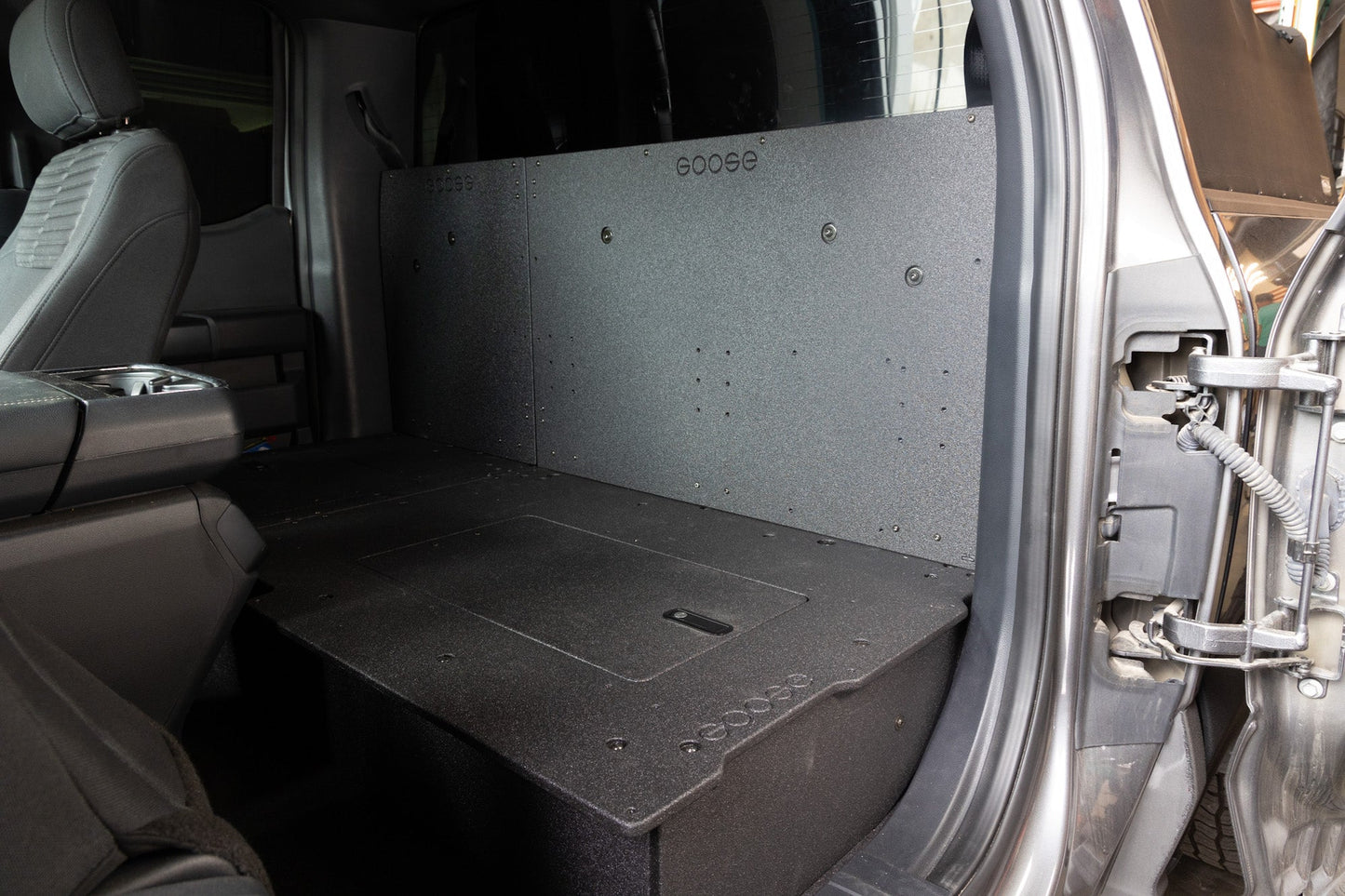 Ford F150 2015-Present 13th & 14th Gen. SuperCab - Second Row Seat Delete Plate System Goose Gear