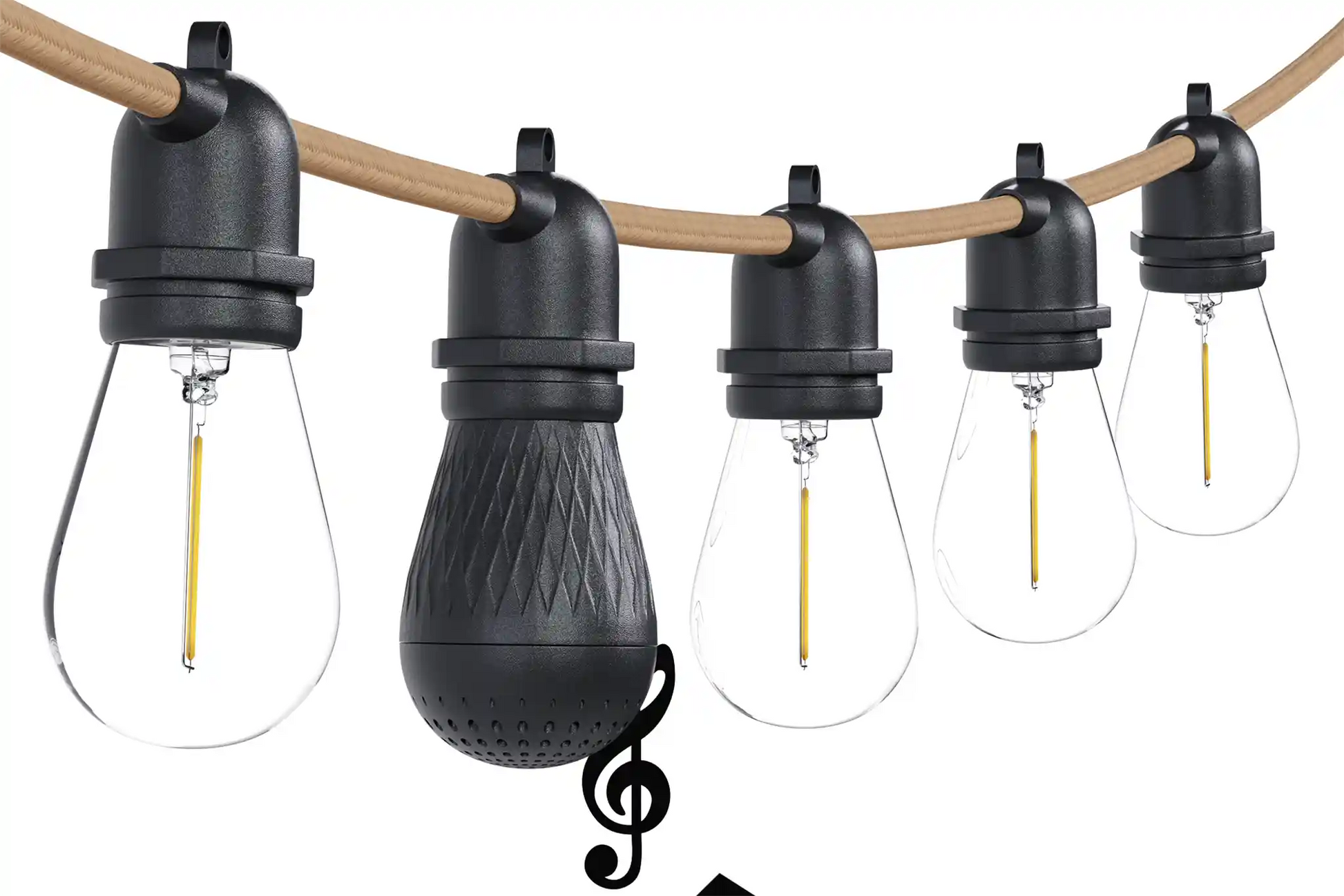 Camping String Lights with Speakers Freespirit Recreation
