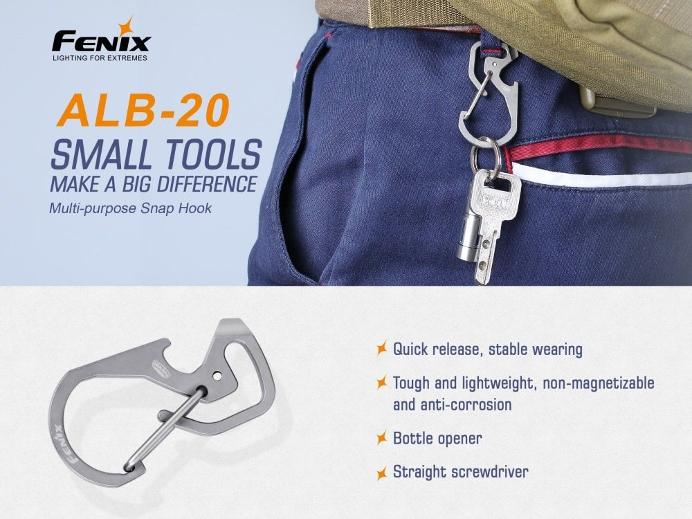 Fenix ALB-20 Multi-Purpose Snap Hook Fenix Store