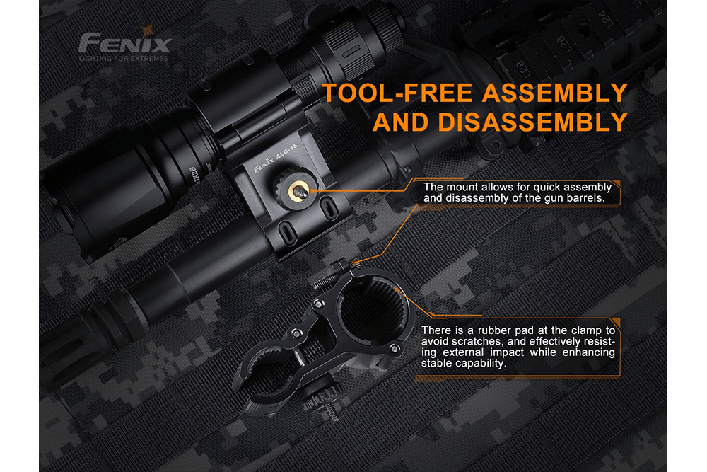 Fenix ALG-18 Flashlight Barrel Mount Fenix Store
