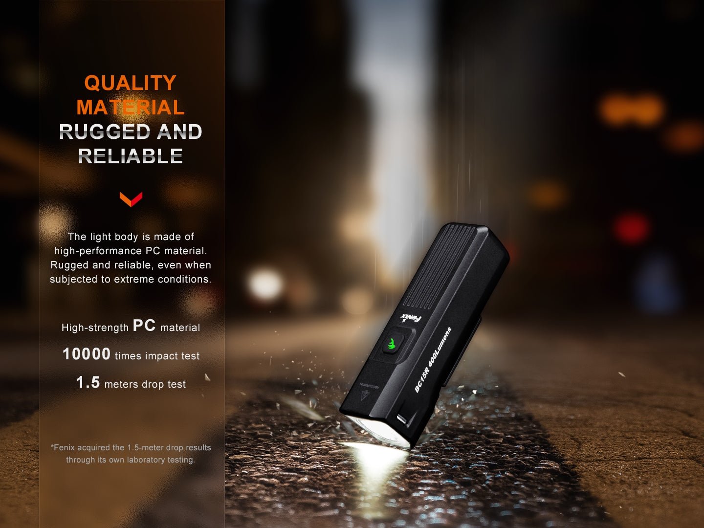 Fenix BC15R Lightweight Rechargeable Bicycle Light Fenix Store