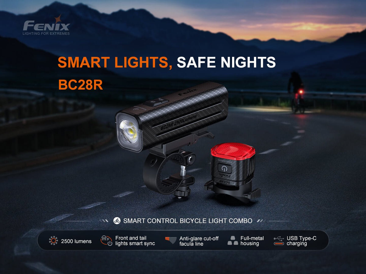Fenix BC28R Smart Head & Tail Bike Light Combo Fenix Store