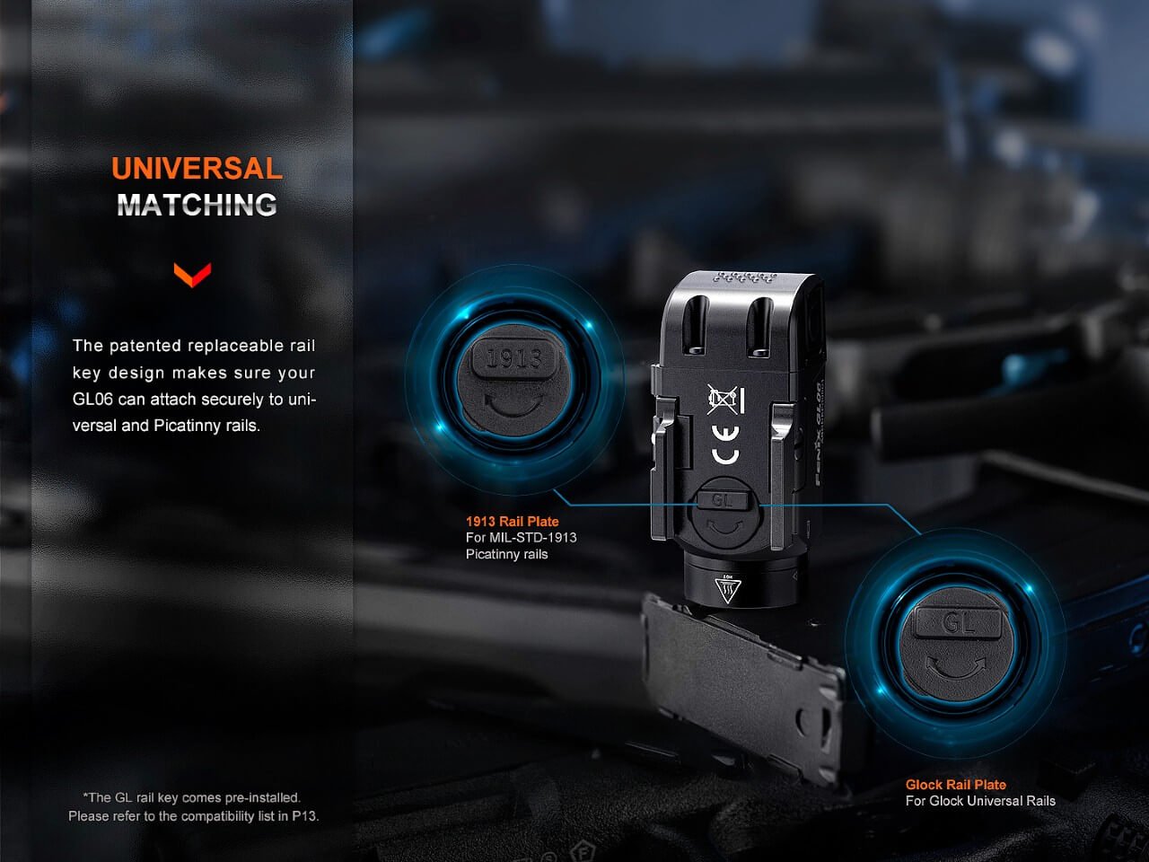 Fenix GL06 Pocket Pistol Tactical LED Light - 600 Lumens Fenix Store