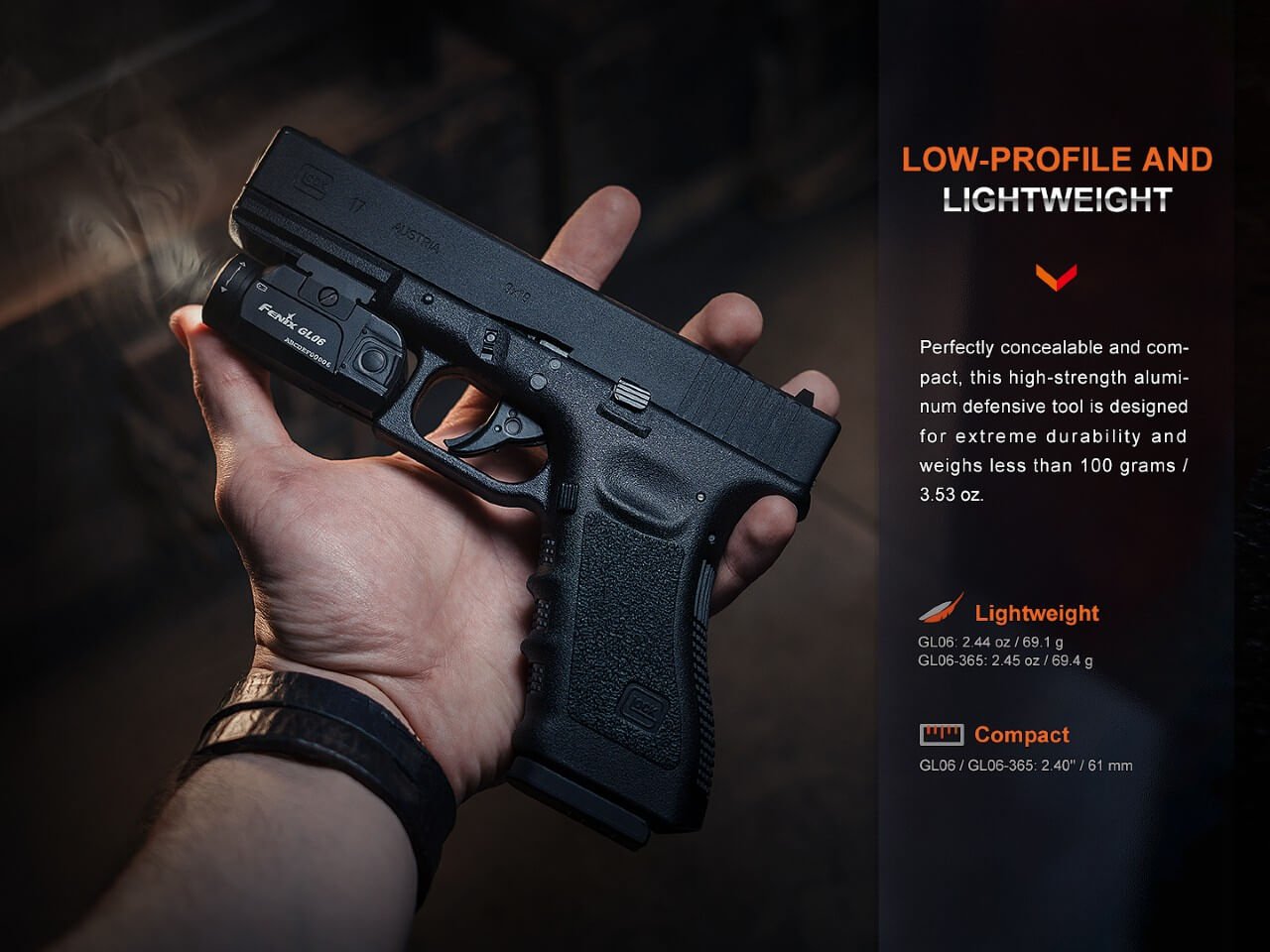 Fenix GL06 Pocket Pistol Tactical LED Light - 600 Lumens Fenix Store
