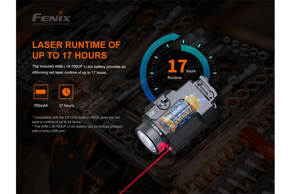 Fenix GL22 Tactical LED Light with Red Laser Fenix Store
