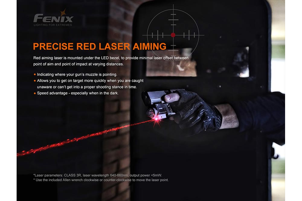 Fenix GL22 Tactical LED Light with Red Laser Fenix Store