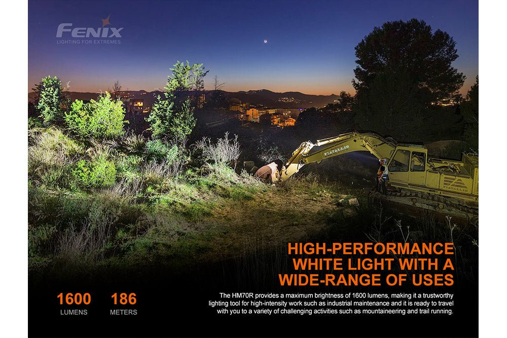 Fenix HM70R Rechargeable LED Headlamp - 1600 Lumens Fenix Store
