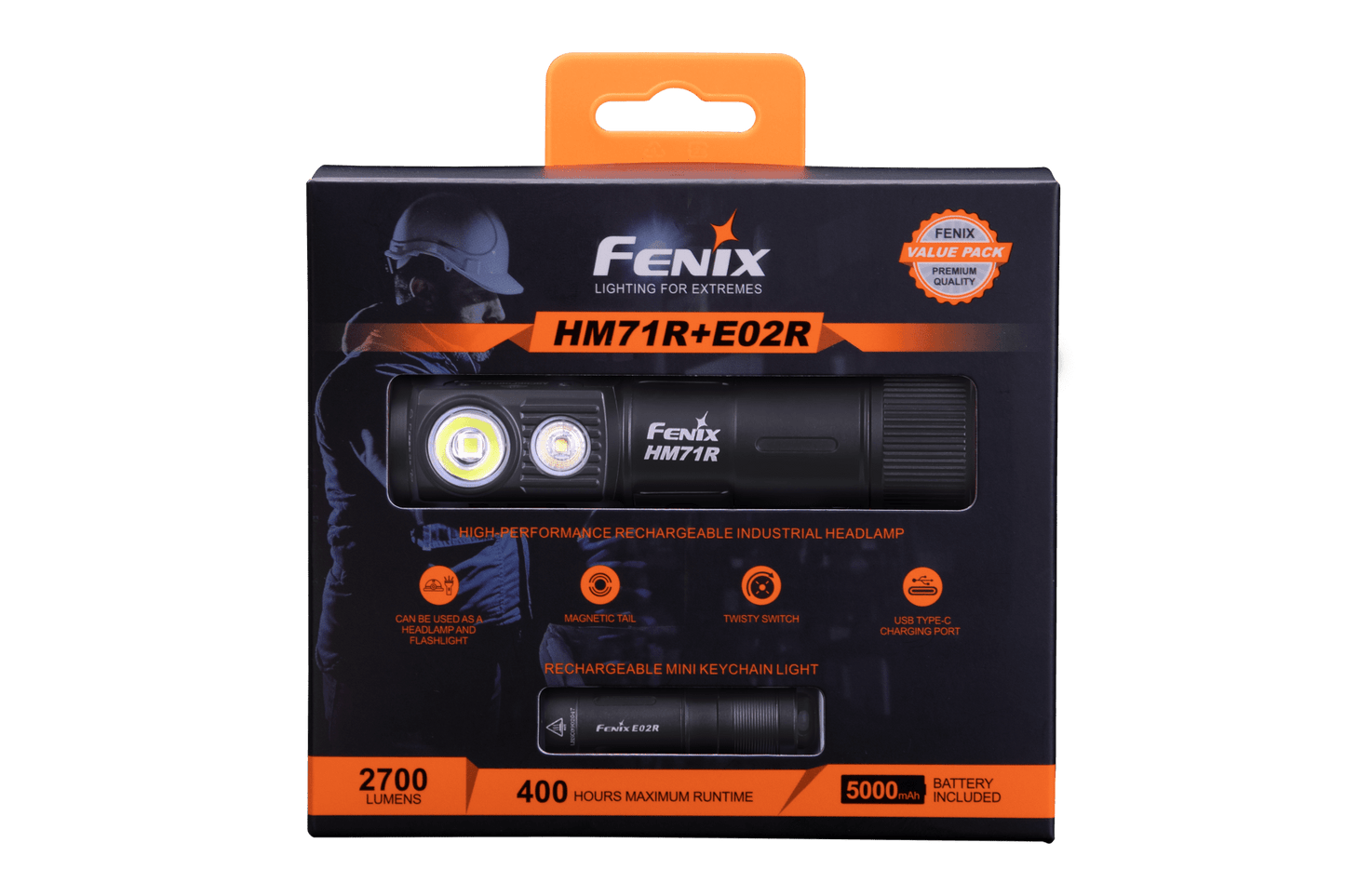 Fenix HM71R Rechargeable Industrial LED Headlamp Fenix Store