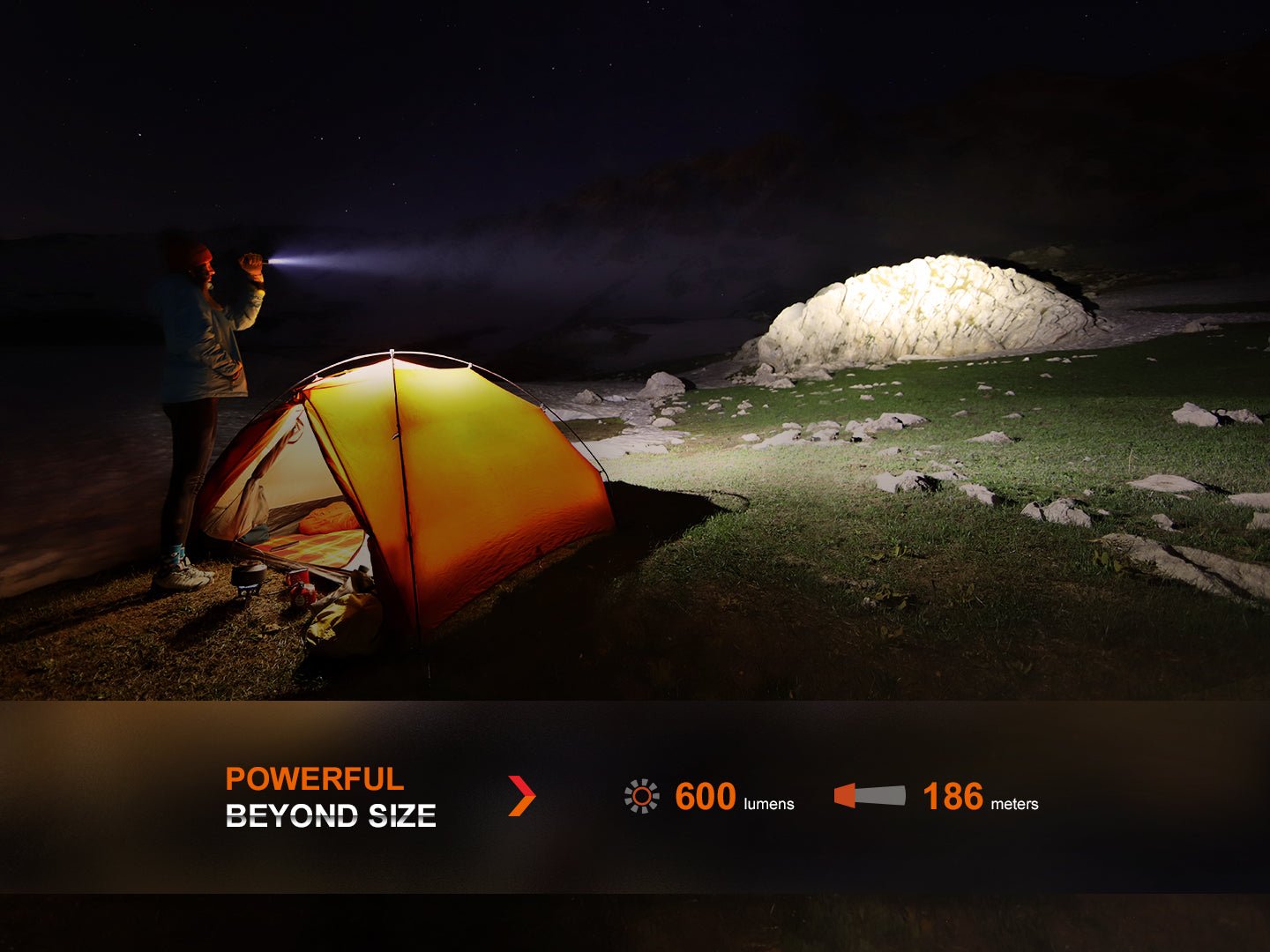 Fenix LD12R Dual Light Flashlight - 600 Lumens Fenix Store