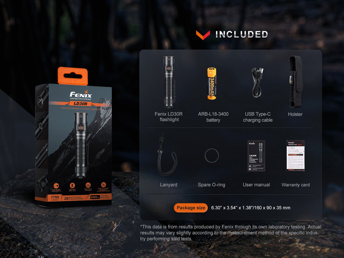 Fenix LD30R High-Performance Lightweight Flashlight Fenix Store
