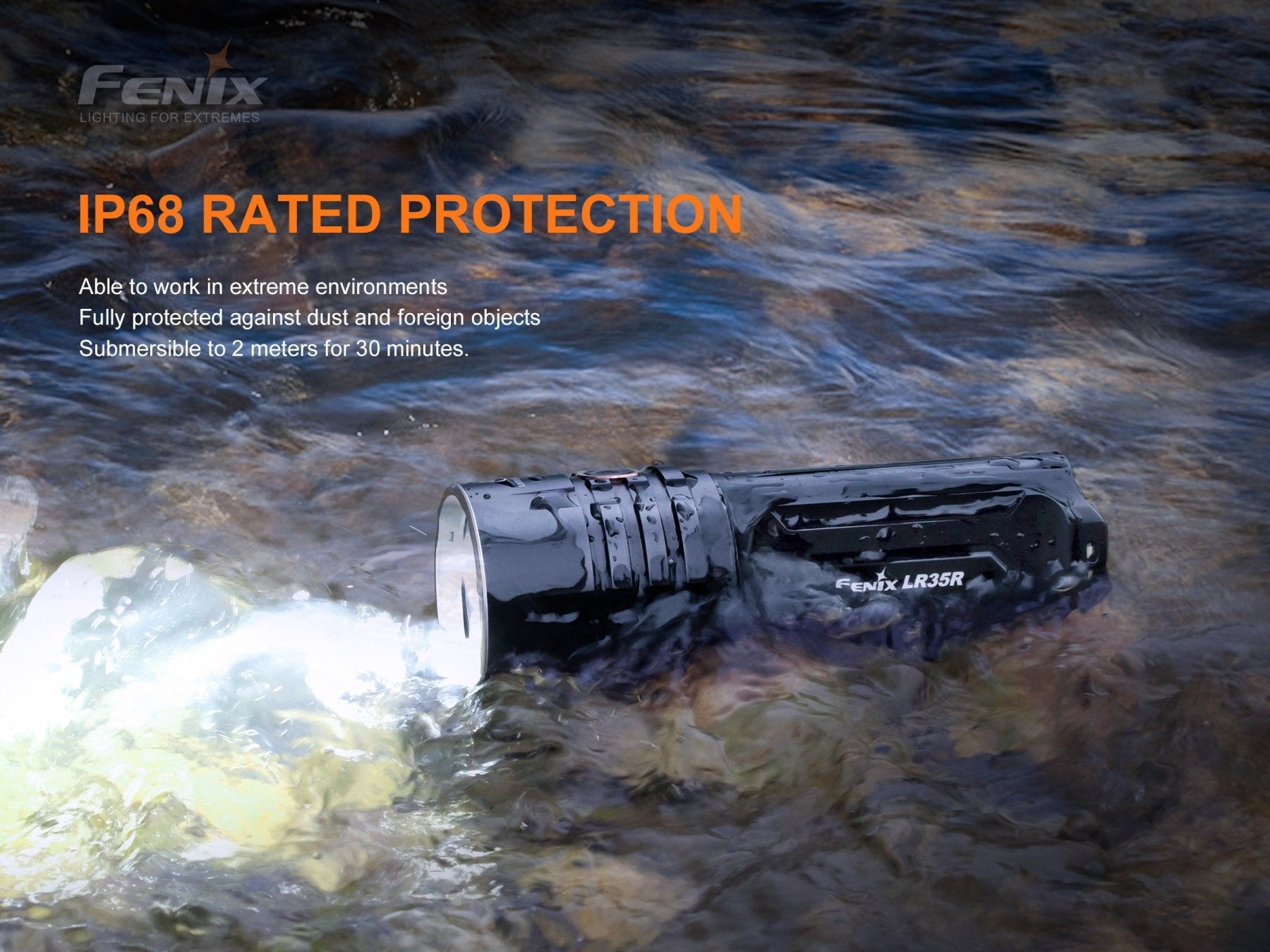 Fenix LR35R Rechargeable LED Flashlight - 10,000 Lumens Fenix Store