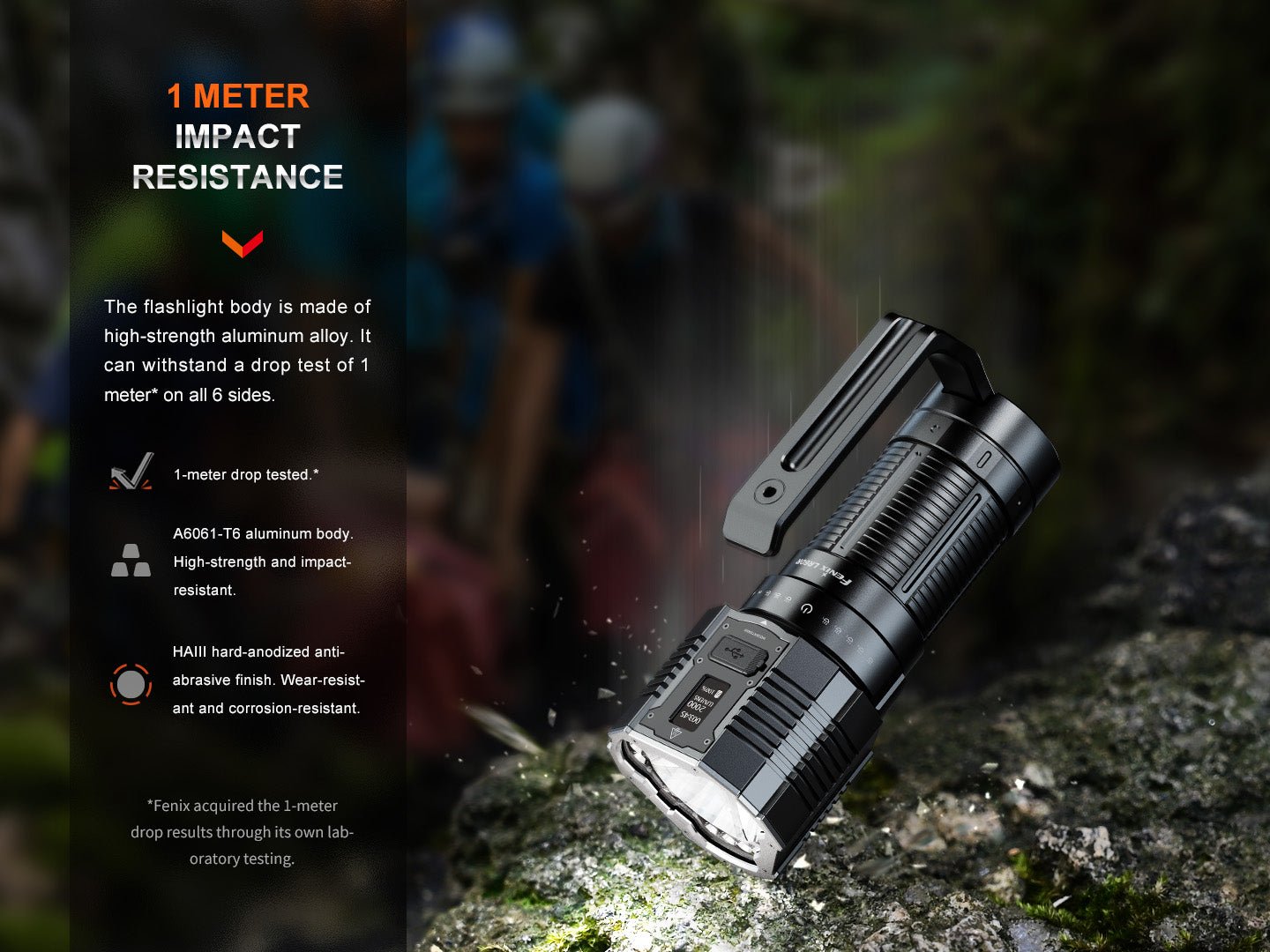 Fenix LR60R Rotary Switch Rechargeable Searchlight - 21000 Lumens Fenix Store