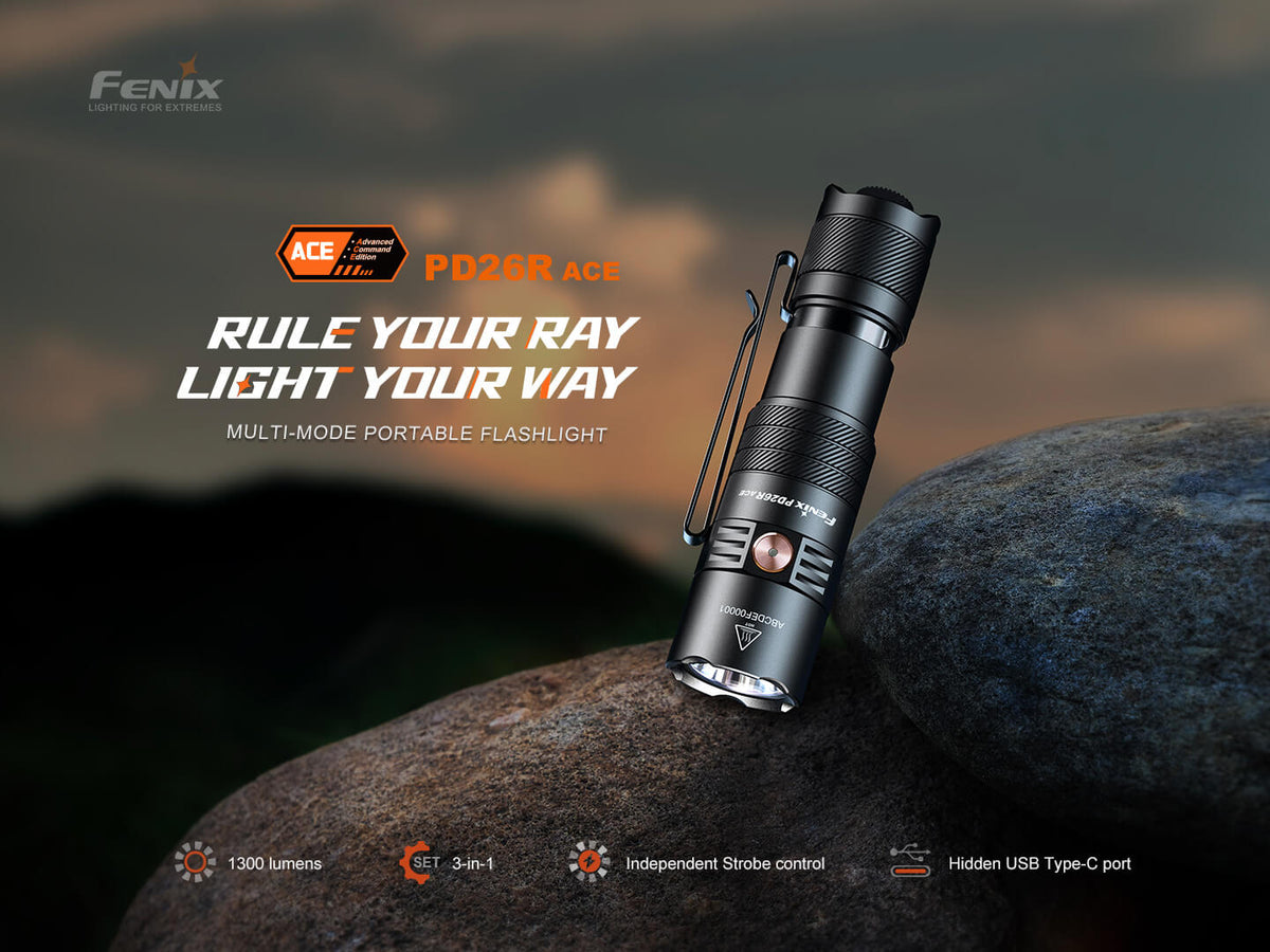 Fenix PD26R ACE Multi-Mode Compact Flashlight Fenix Store