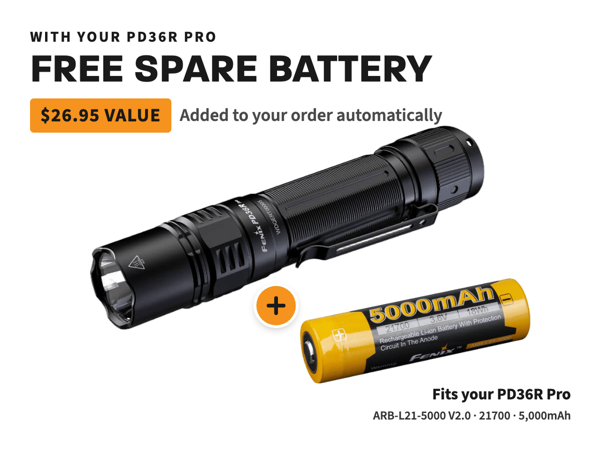 Fenix PD36R Pro 2800 Lumen Flashlight Fenix Store