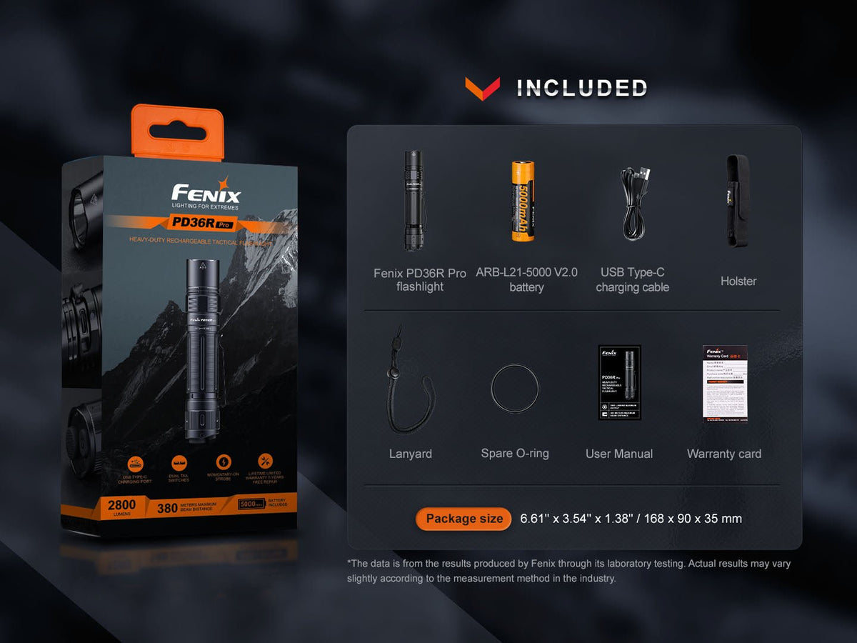 Fenix PD36R Pro 2800 Lumen Flashlight Fenix Store