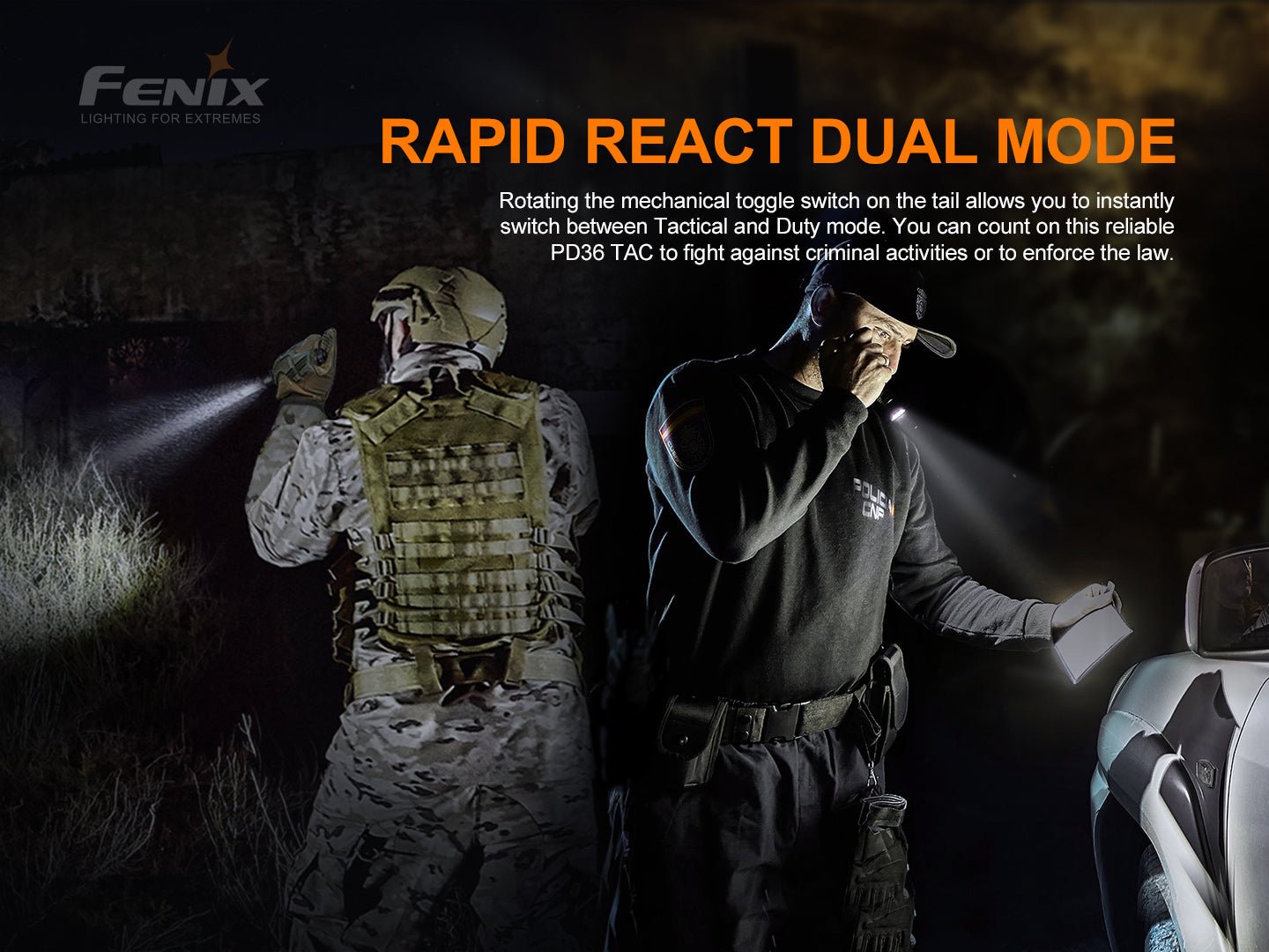 Fenix PD36 TAC Tactical Flashlight - 3000 Lumens Fenix Store