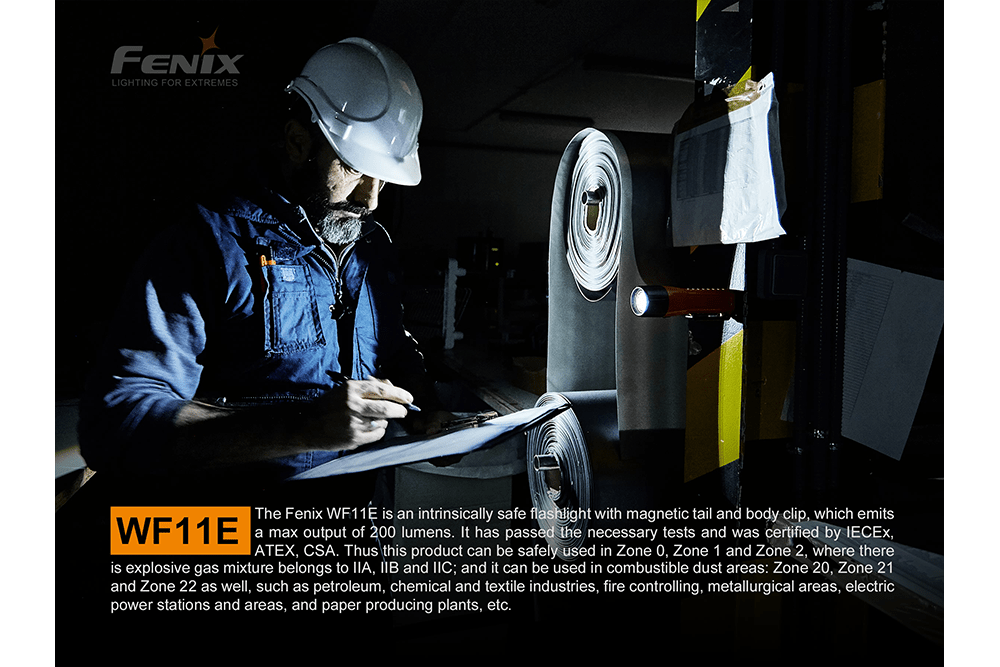 Fenix WF11E Intrinsically Safe Flashlight Fenix Store