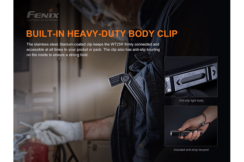Fenix WT25R Adjustable Head LED Flashlight - 1000 Lumens Fenix Store