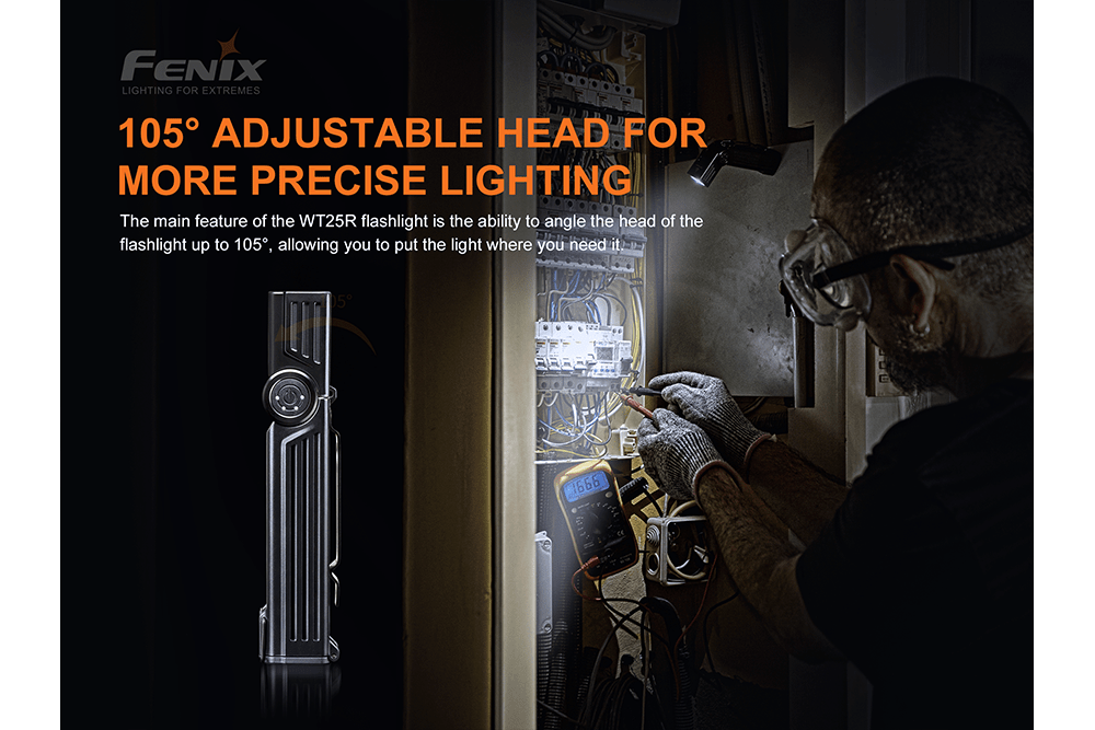 Fenix WT25R Adjustable Head LED Flashlight - 1000 Lumens Fenix Store