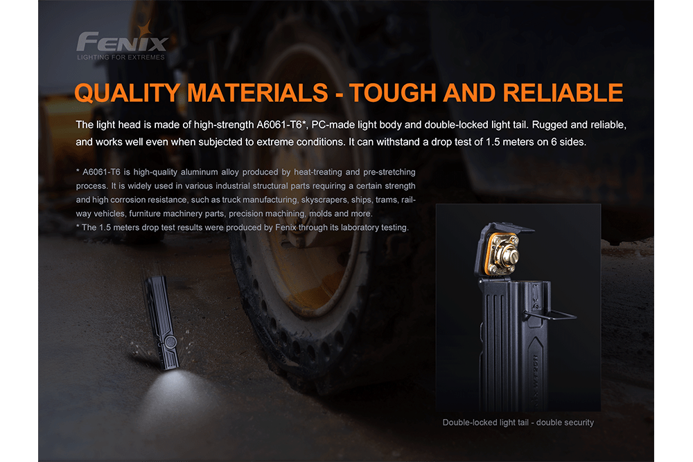 Fenix WT25R Adjustable Head LED Flashlight - 1000 Lumens Fenix Store