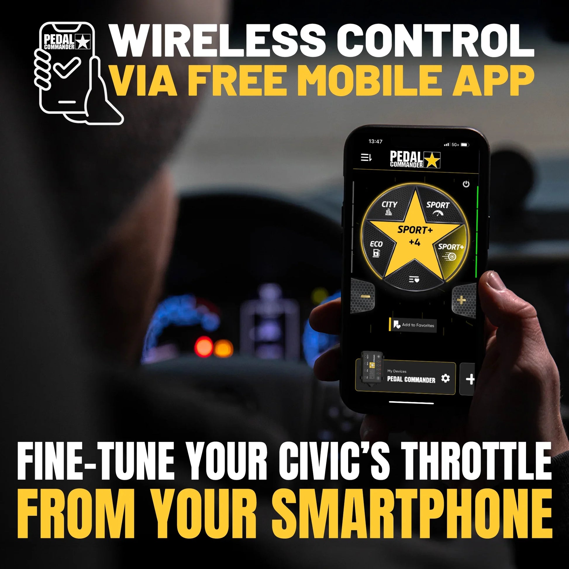 Pedal Commander for Honda Civic Pedal Commander