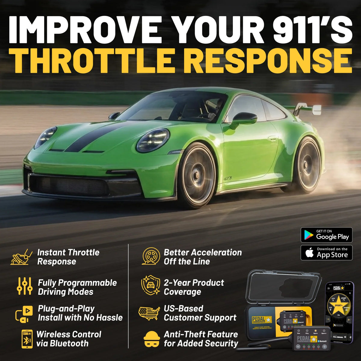 Pedal Commander for Porsche 911 Pedal Commander