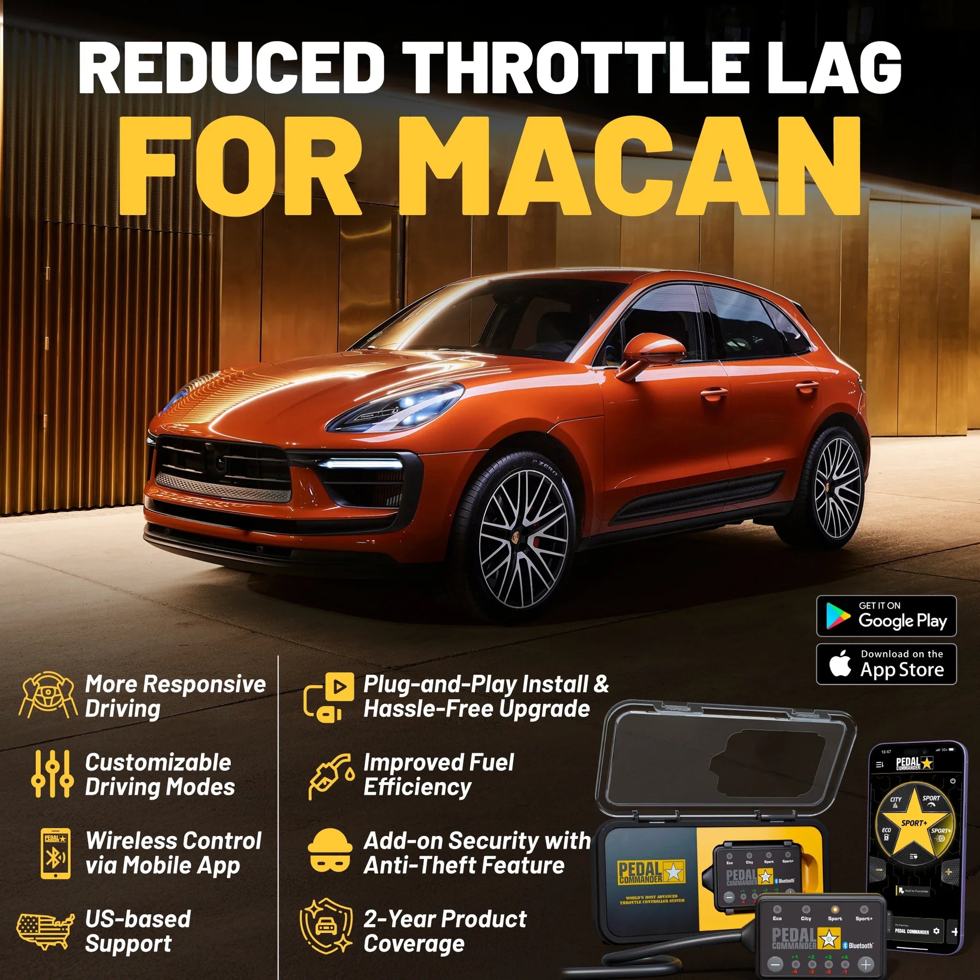 Pedal Commander for Porsche Macan Pedal Commander